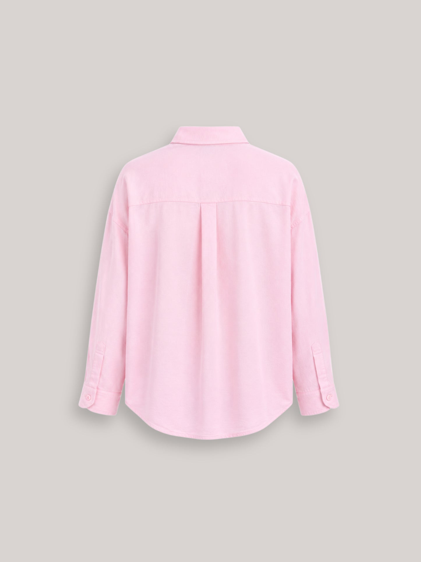 Toz Pembe Oversize Modal Gömlek